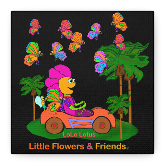 #036B) LoLo Lotus, Matte Canvas, Stretched, 1.25"