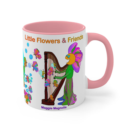 Accent Mug #P026, Pink 11oz