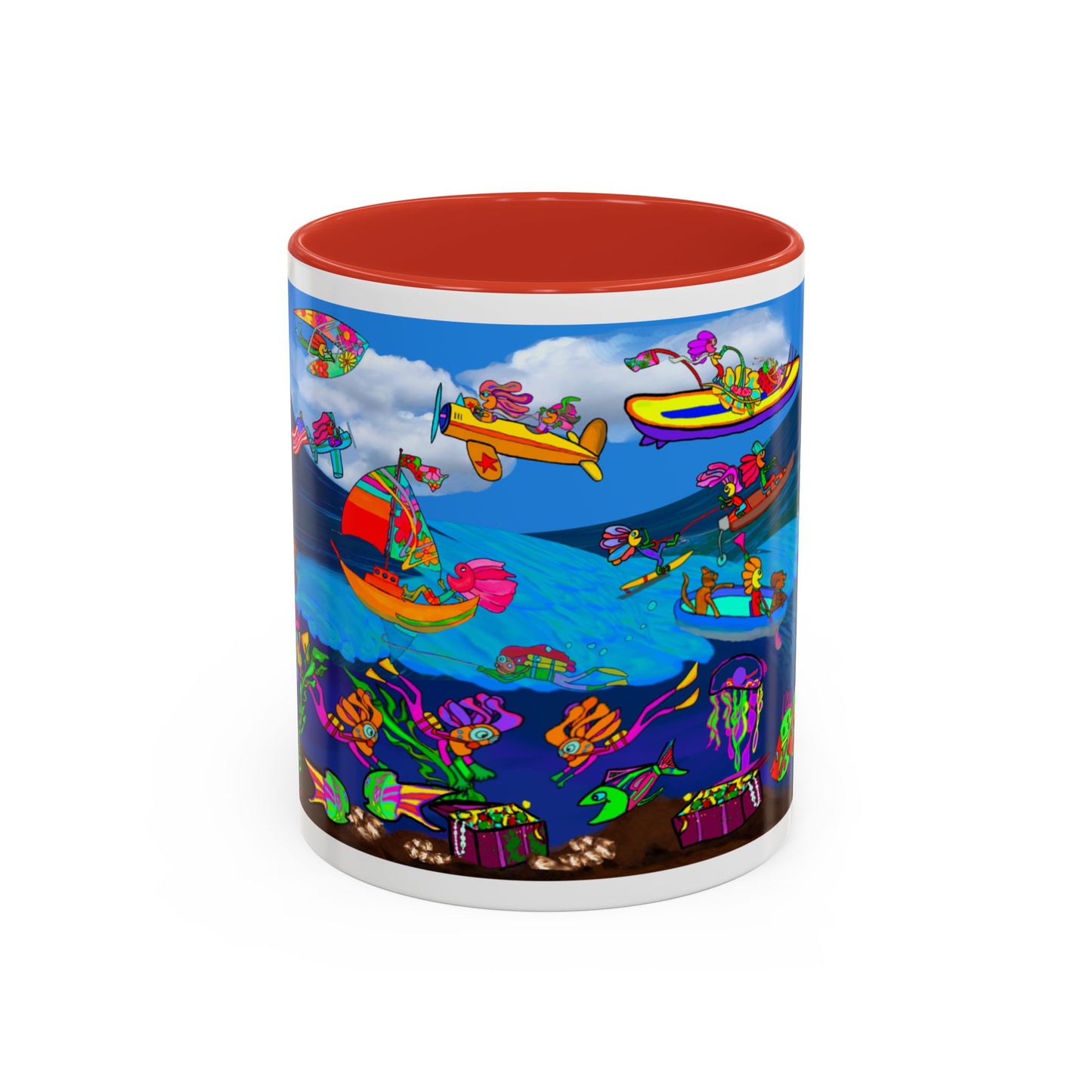 Accent Mug #P042, 11oz, High Seas
