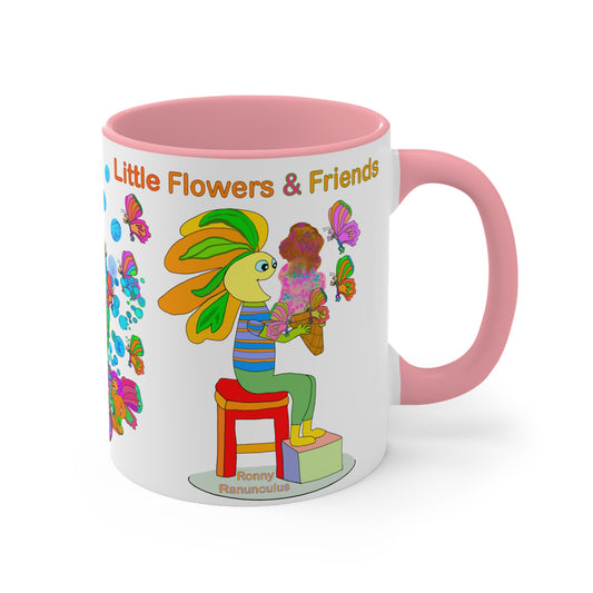 Accent Mug #P023, Pink 11oz