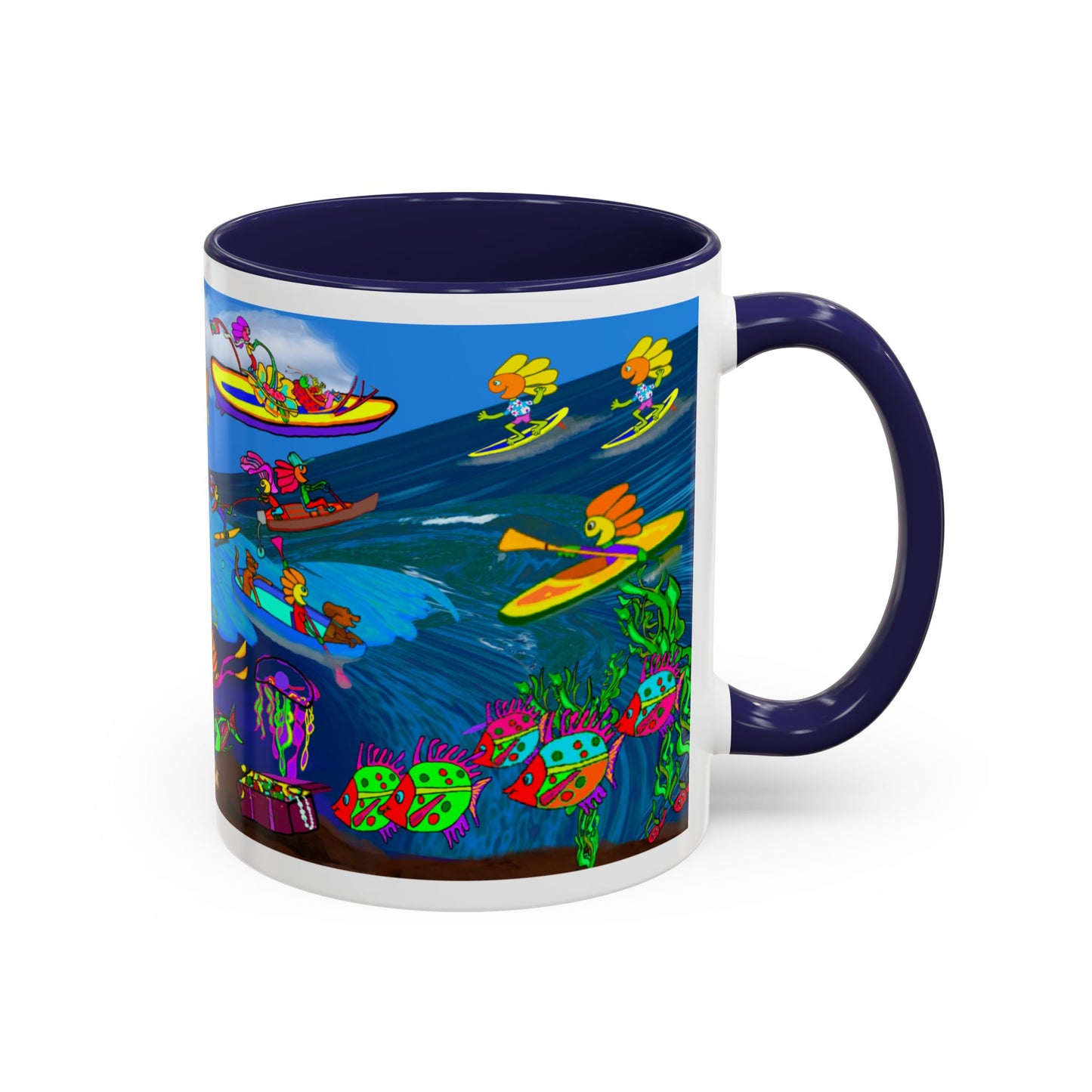 Accent Mug #P042, 11oz, High Seas