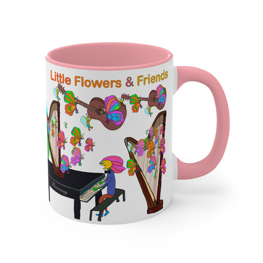 Accent Mug #P029, Pink 11oz