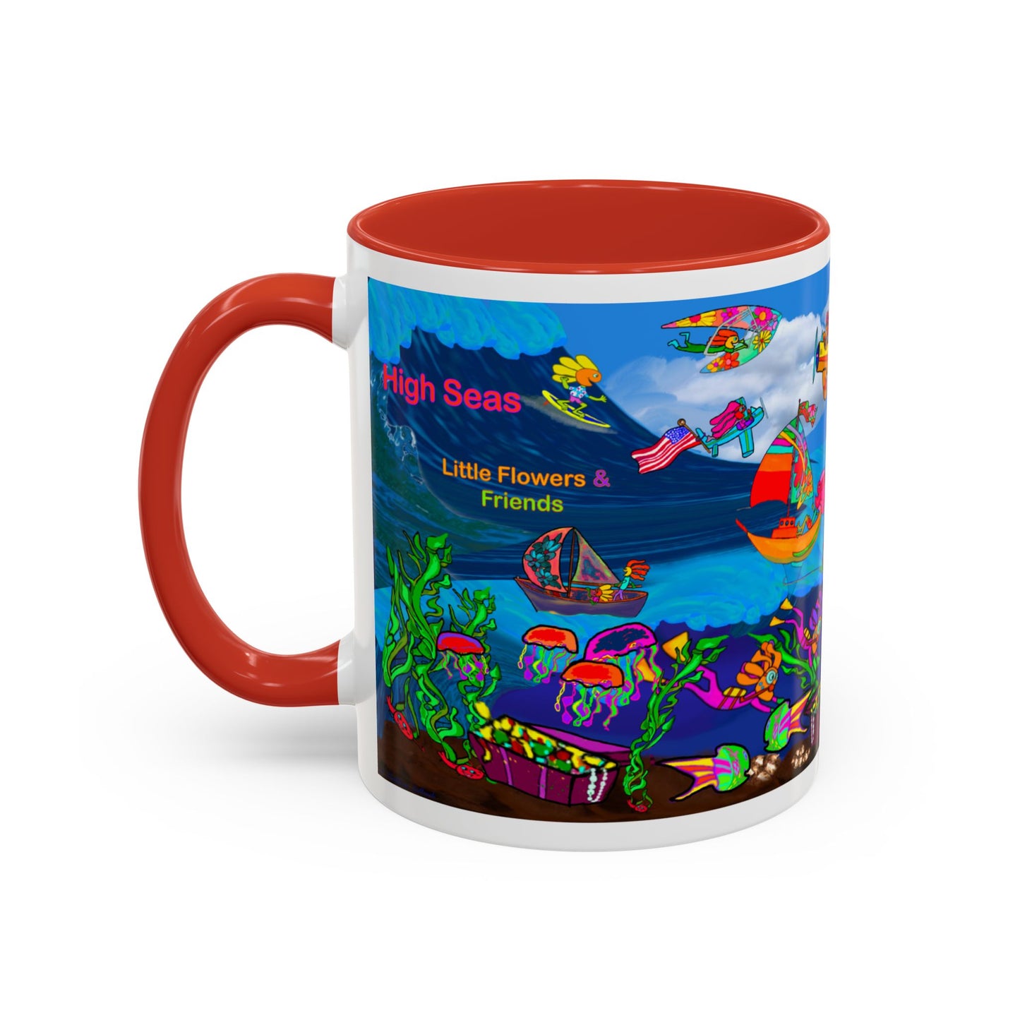 Accent Mug #P042, 11oz, High Seas