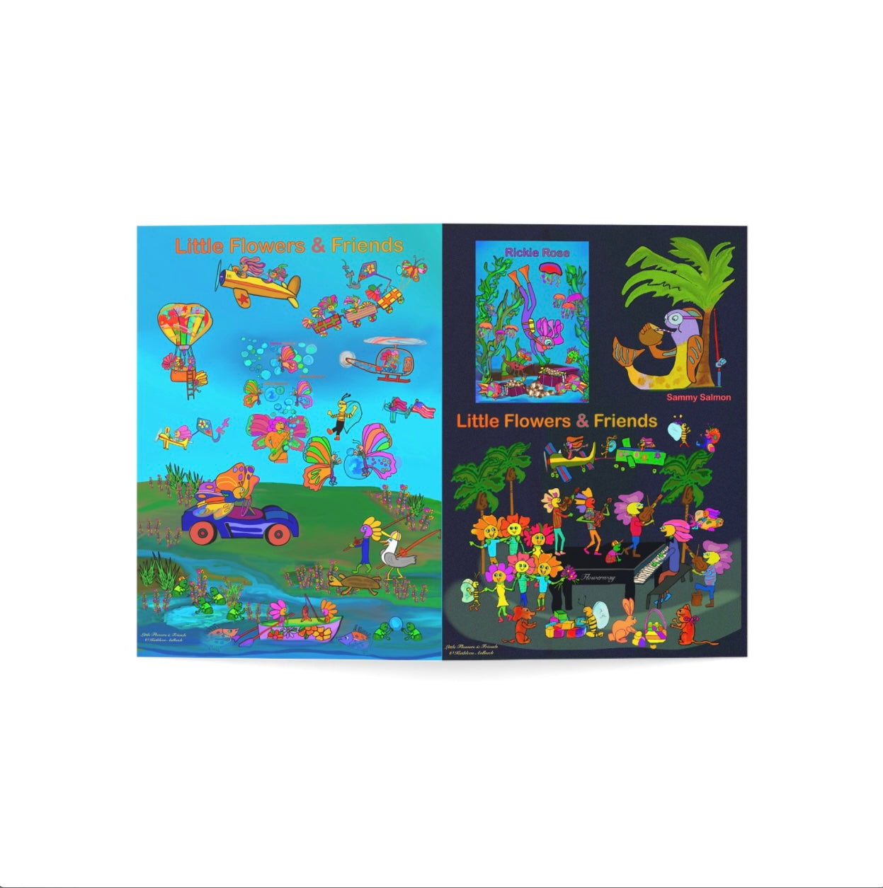 Greeting Card 5”x7” dark #D011