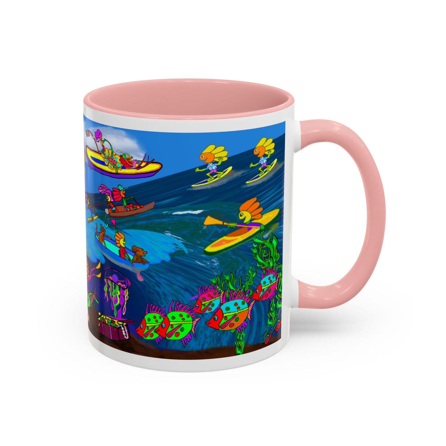 Accent Mug #P042, 11oz, High Seas