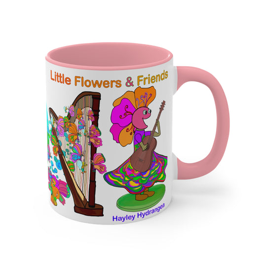 Accent Mug #P025, Pink 11oz
