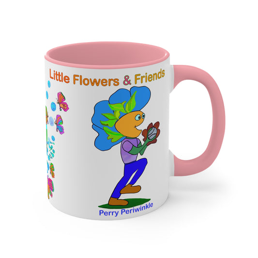 Accent Mug #P019, Pink 11oz