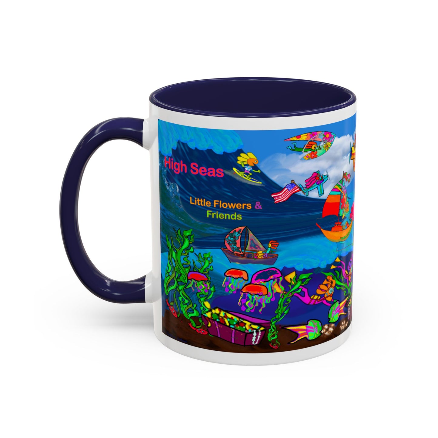 Accent Mug #P042, 11oz, High Seas