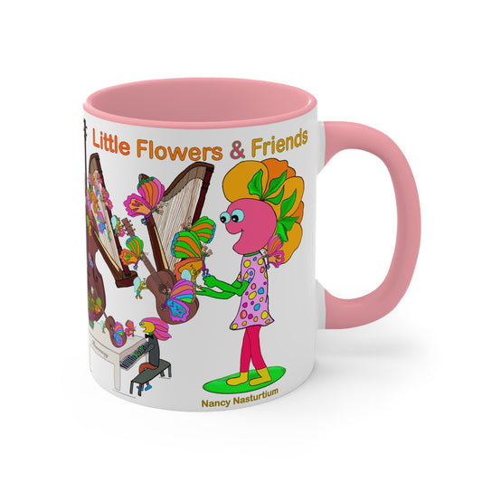Accent Mug #P017, Pink 11oz