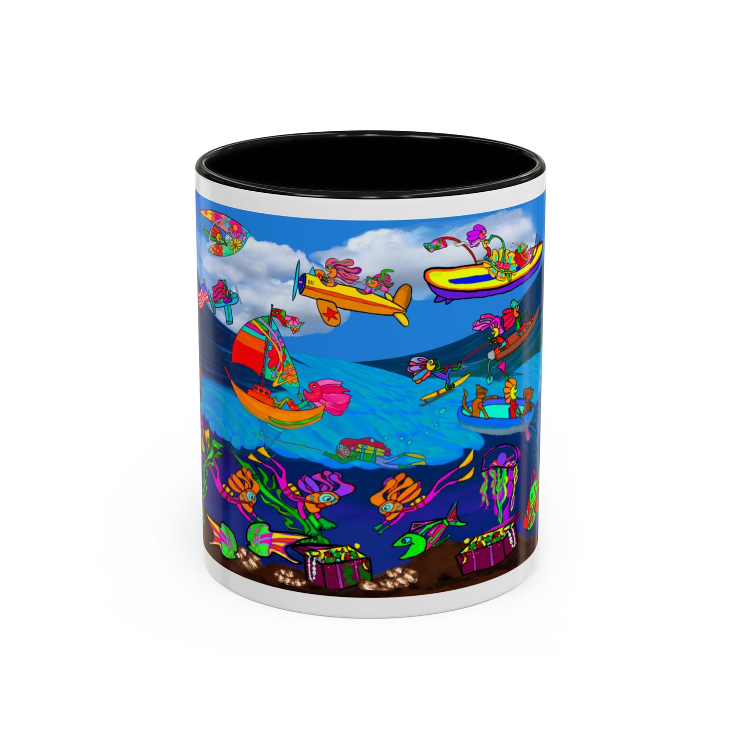 Accent Mug #P042, 11oz, High Seas