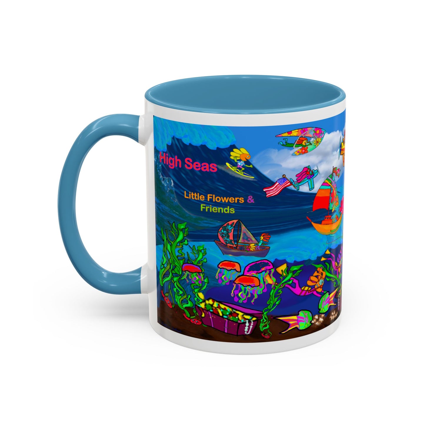 Accent Mug #P042, 11oz, High Seas