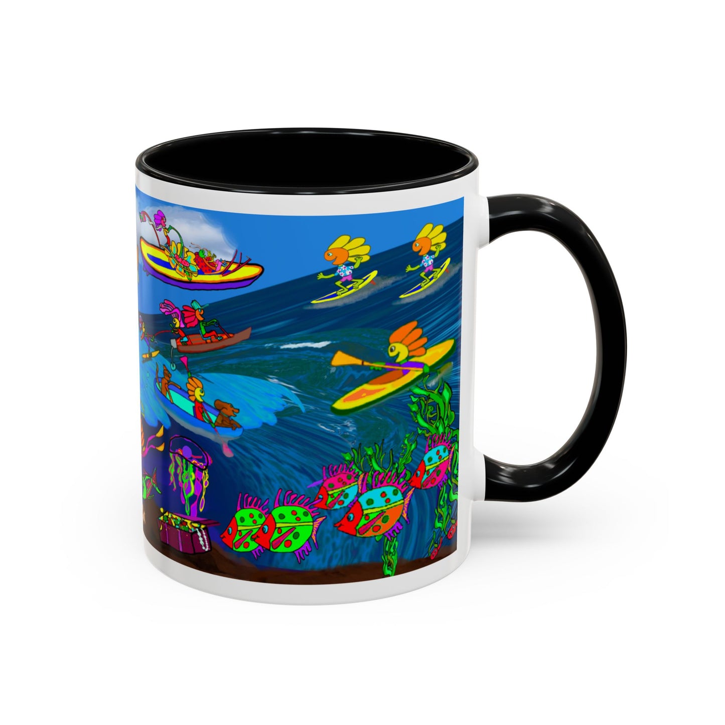 Accent Mug #P042, 11oz, High Seas