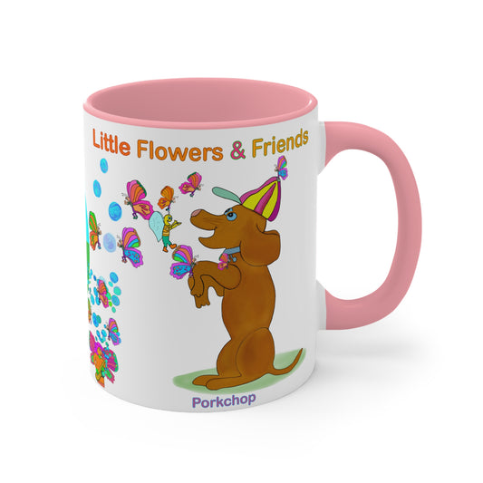Accent Mug #P021, Pink 11oz