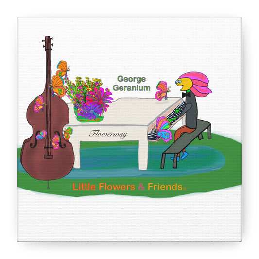 #043W) Music Lessons, Matte Canvas, Stretched, 1.25"