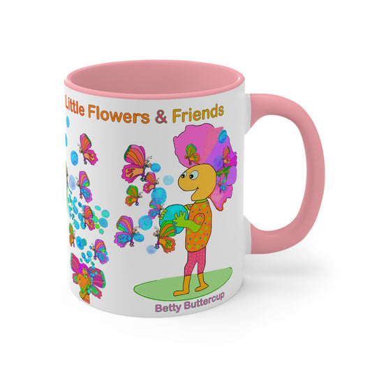 Accent Mug #P037, Pink 11oz