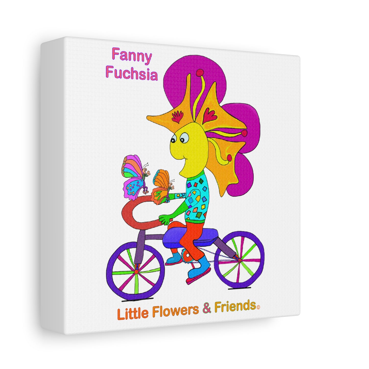 #025W) Fanny Fuchsia, Matte Canvas, Stretched, 1.25"