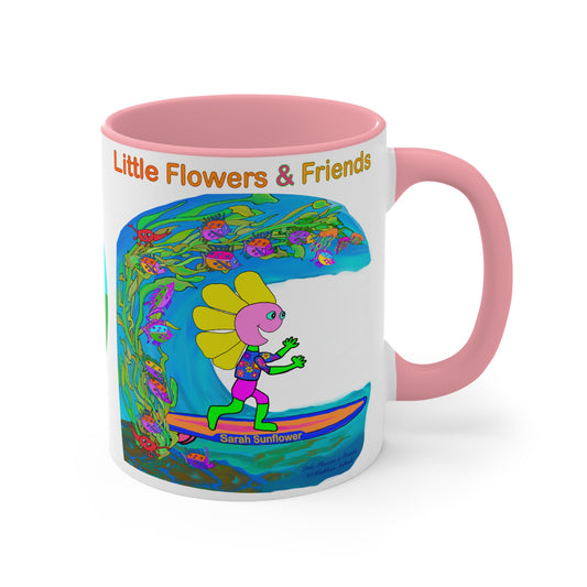 Accent Mug #P036, Pink 11oz
