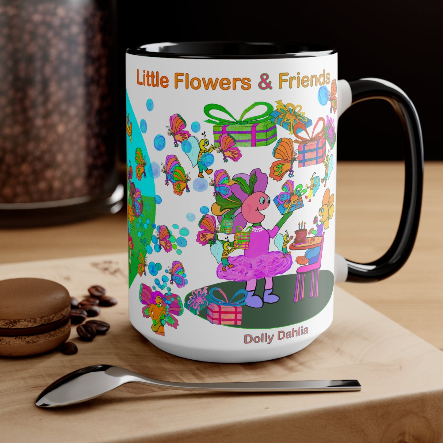 Accent Mug #B013, Black 15oz