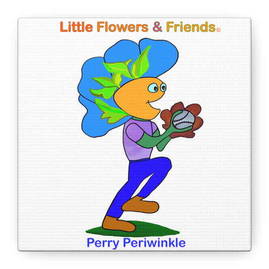 #030W) Perry Periwinkle, Matte Canvas, Stretched, 1.25"