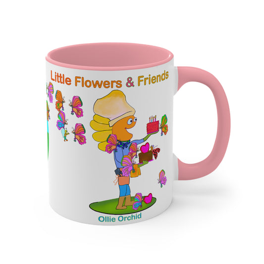 Accent Mug #P018, Pink 11oz