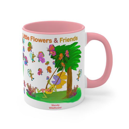 Accent Mug #P020, Pink 11oz