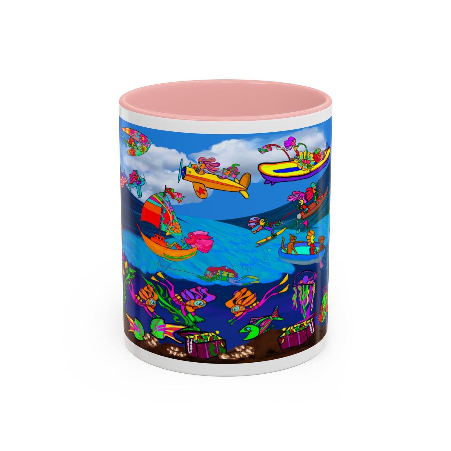 Accent Mug #P042, 11oz, High Seas