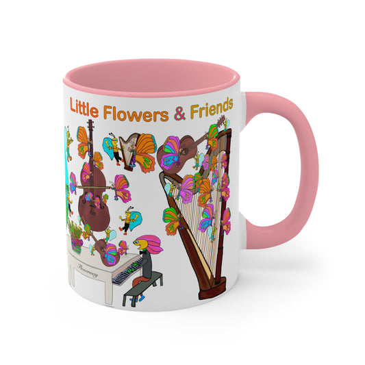 Accent Mug #P030, Pink 11oz