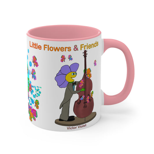 Accent Mug #P027, Pink 11oz