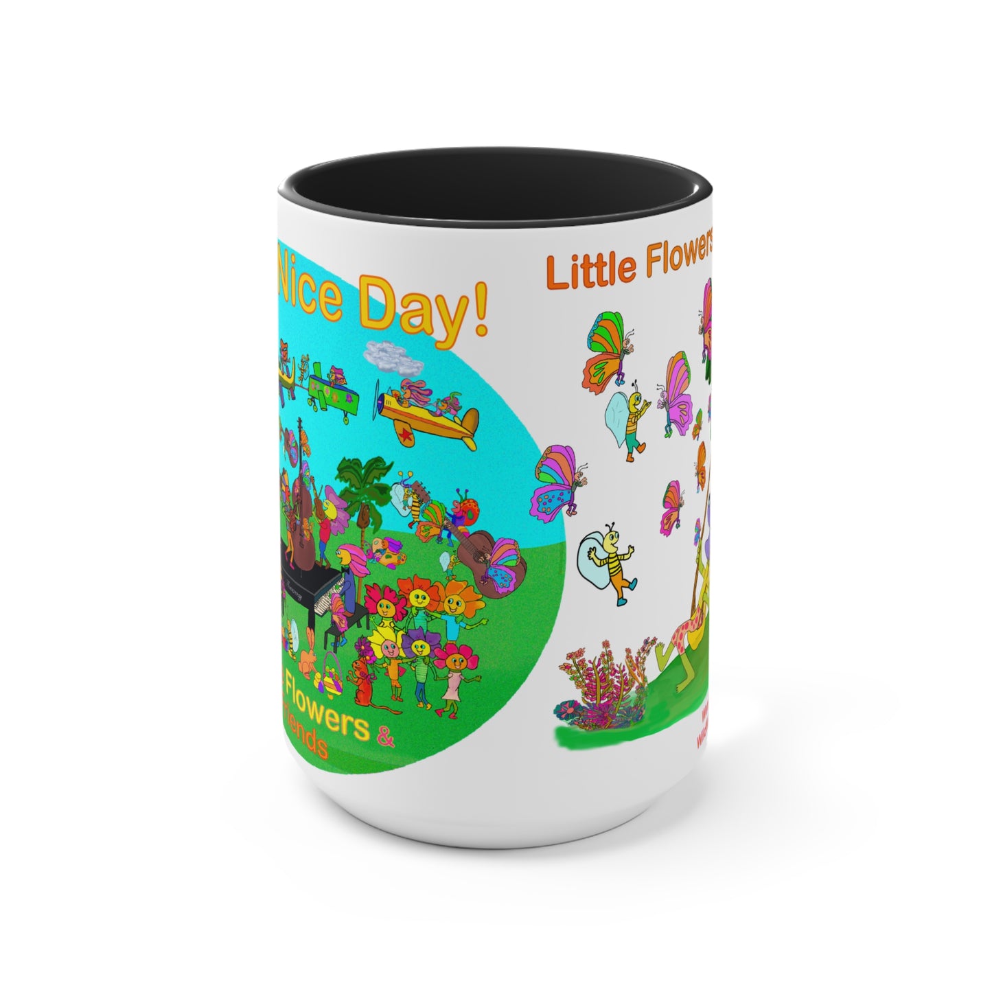 Accent Mug #B002, Black 15oz