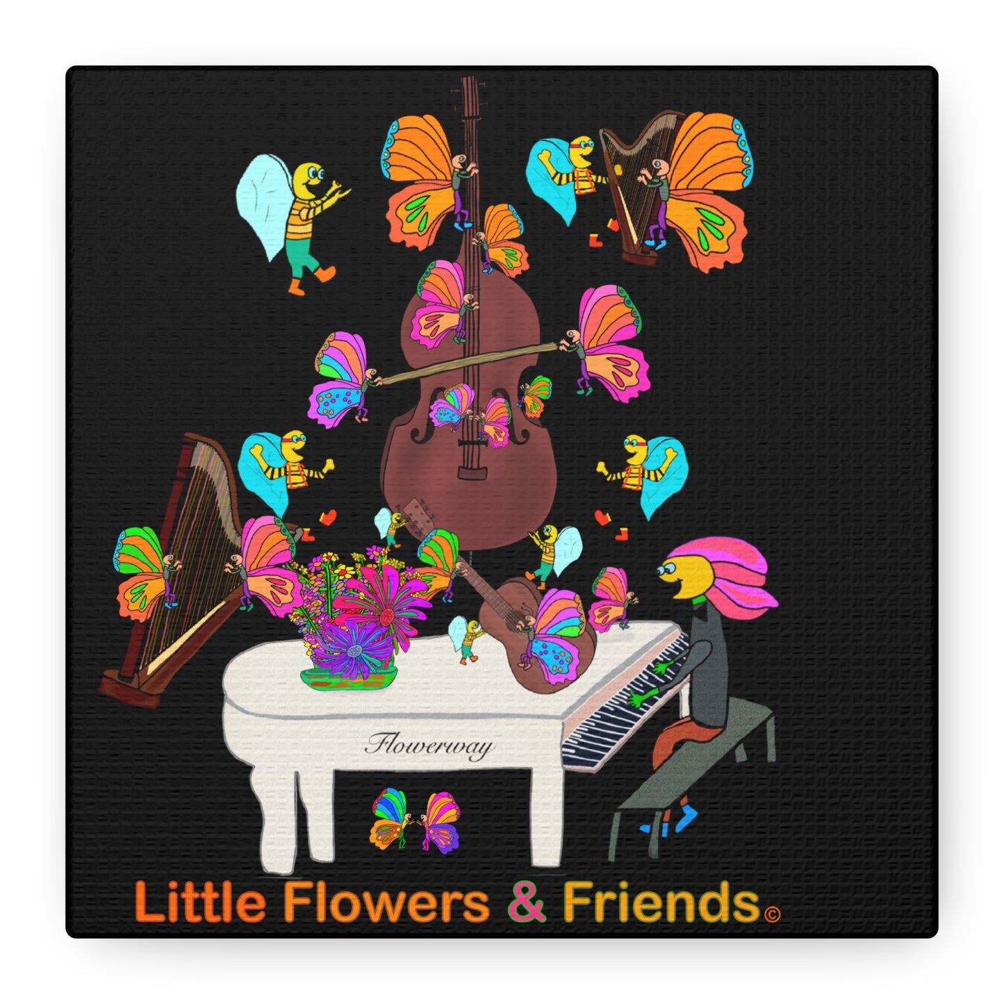 #039B) Jazz Time, Matte Canvas, Stretched, 1.25"