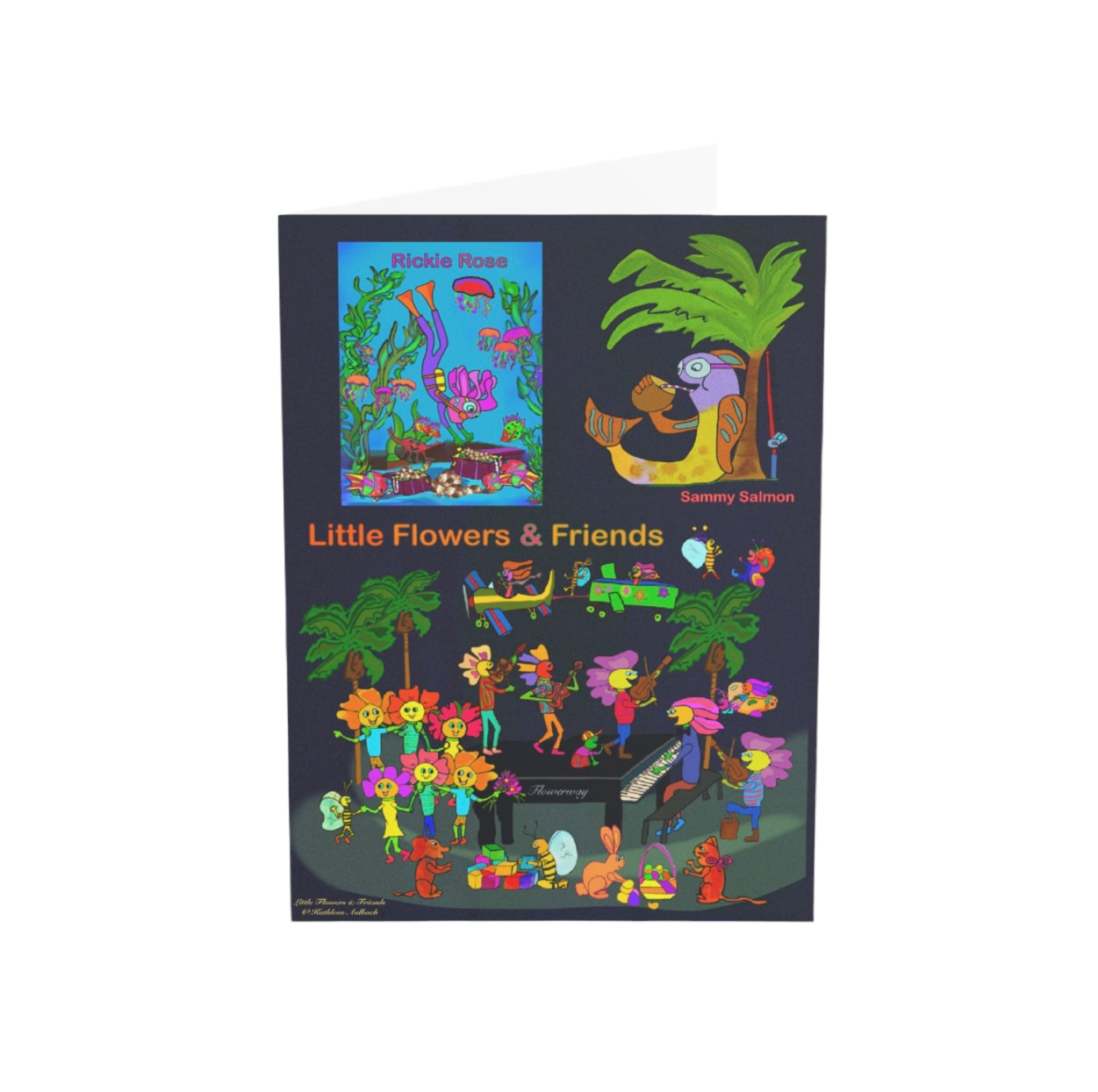 Greeting Card 5”x7” dark #D011