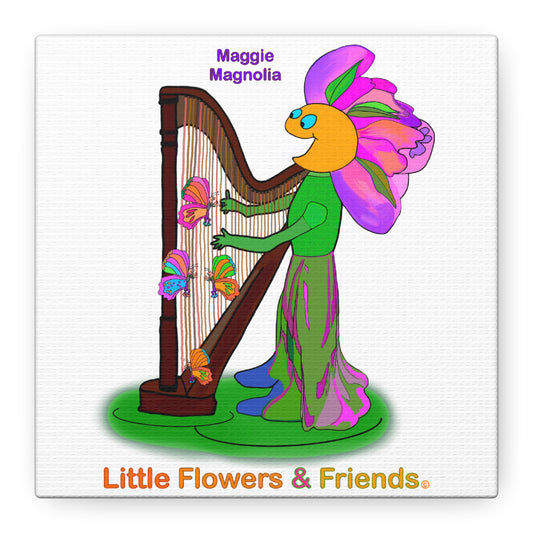 #032W) Maggie Magnolia, Matte Canvas, Stretched, 1.25"
