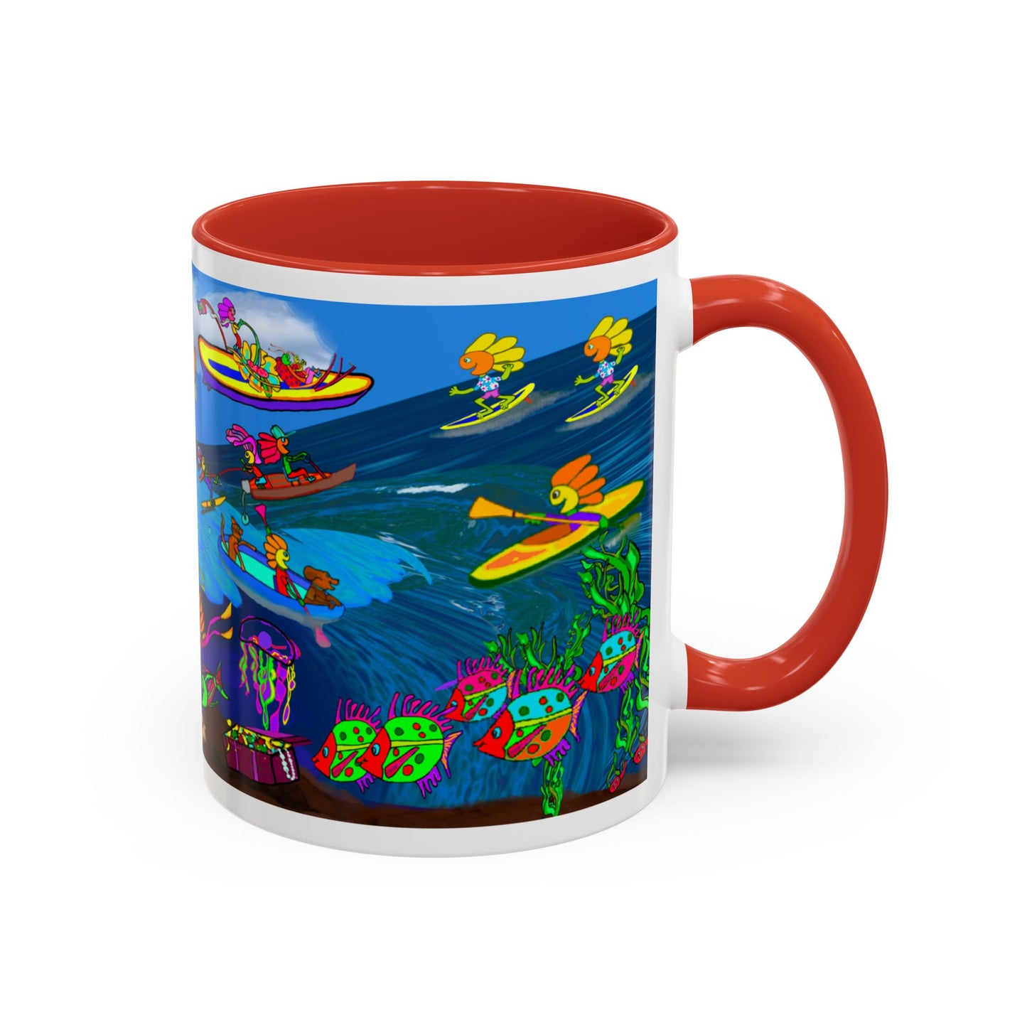 Accent Mug #P042, 11oz, High Seas