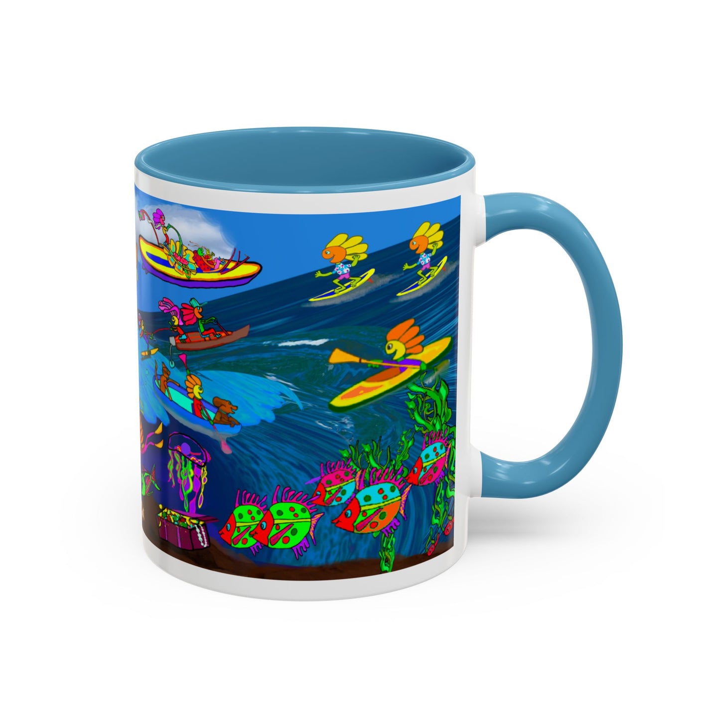 Accent Mug #P042, 11oz, High Seas