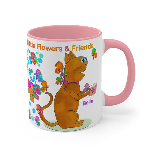 Accent Mug #P034, Pink 11oz
