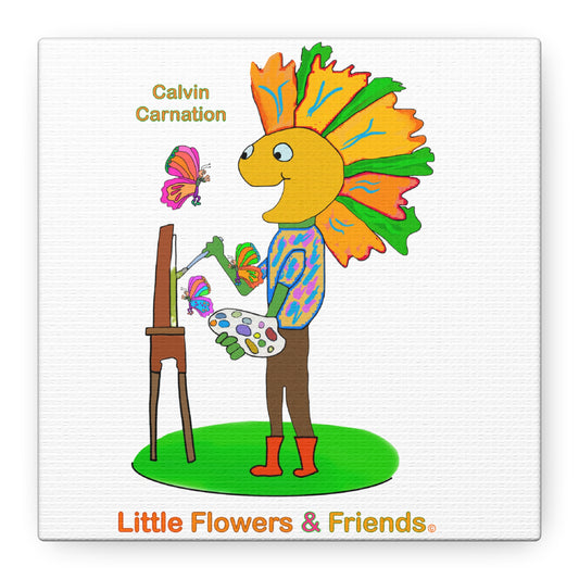 #035W) Calvin Carnation, Matte Canvas, Stretched, 1.25"