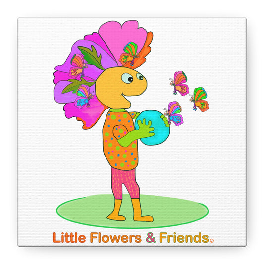 #034W) Betty Buttercup, Matte Canvas, Stretched, 1.25"