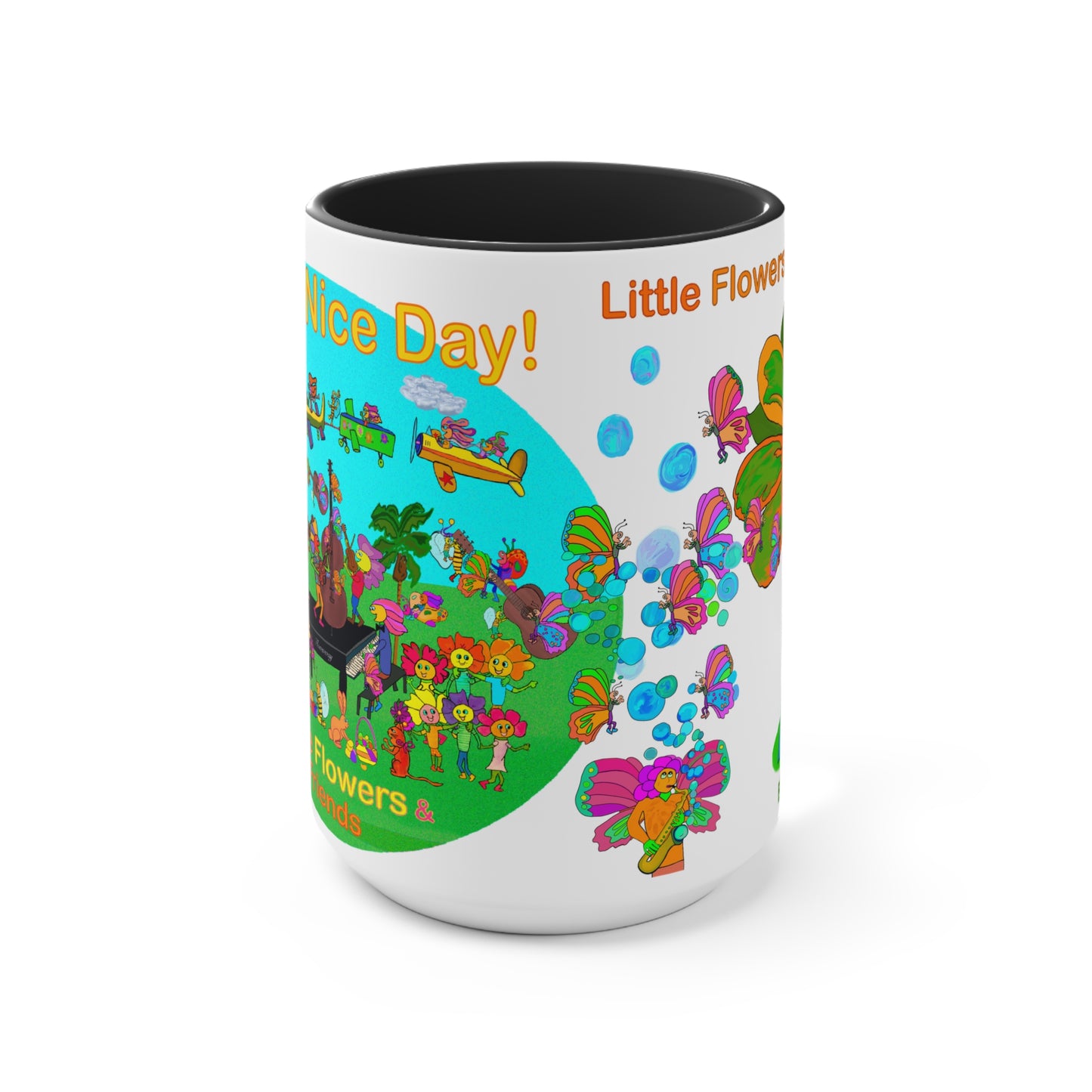 Accent Mug #B009, Black 15oz