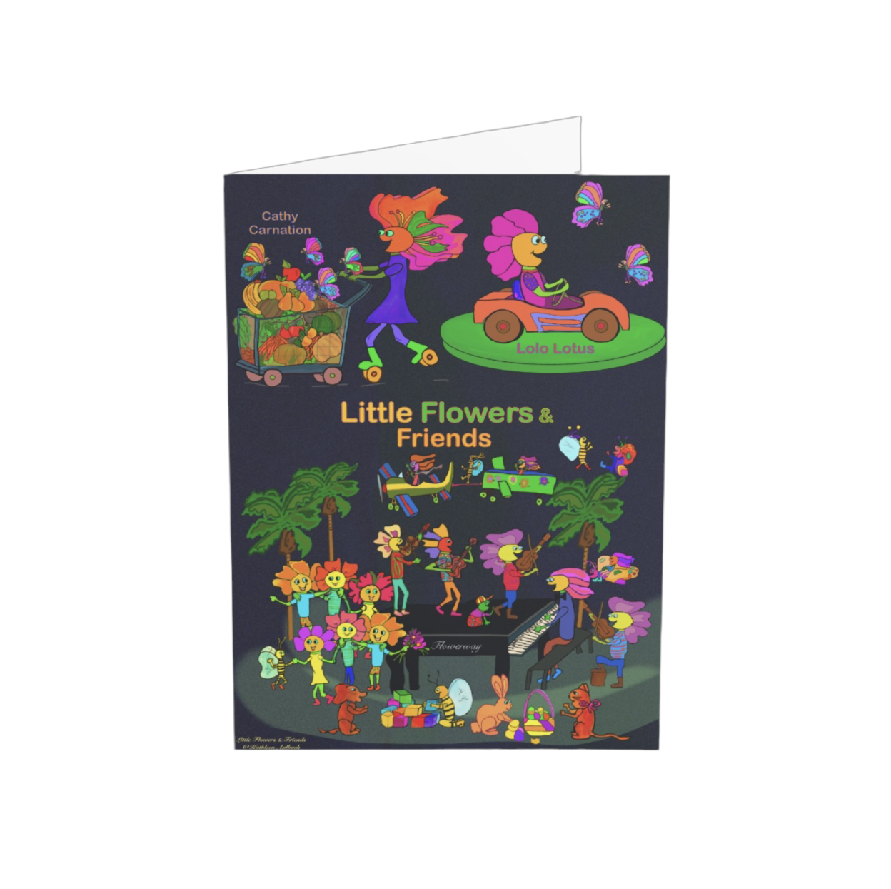 Greeting Card 5”x7” dark #D004